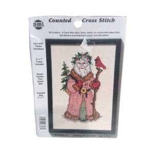 NMI Father Christmas Counted Cross Stitch #3797